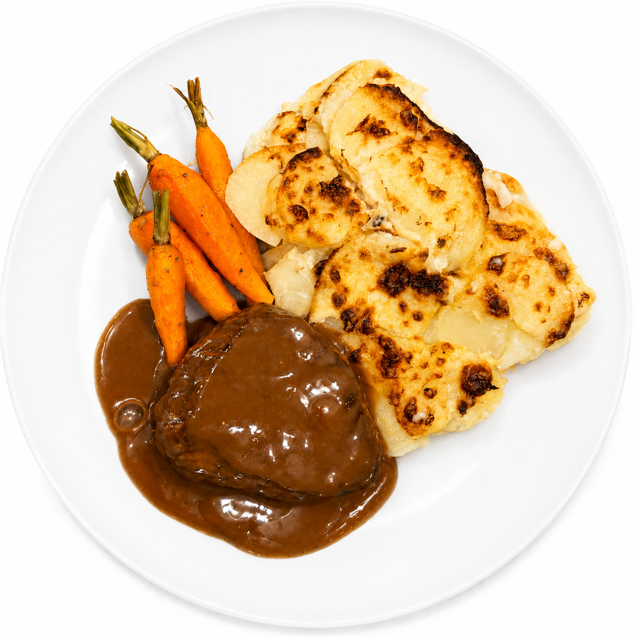 Steakfillet with potato gratin