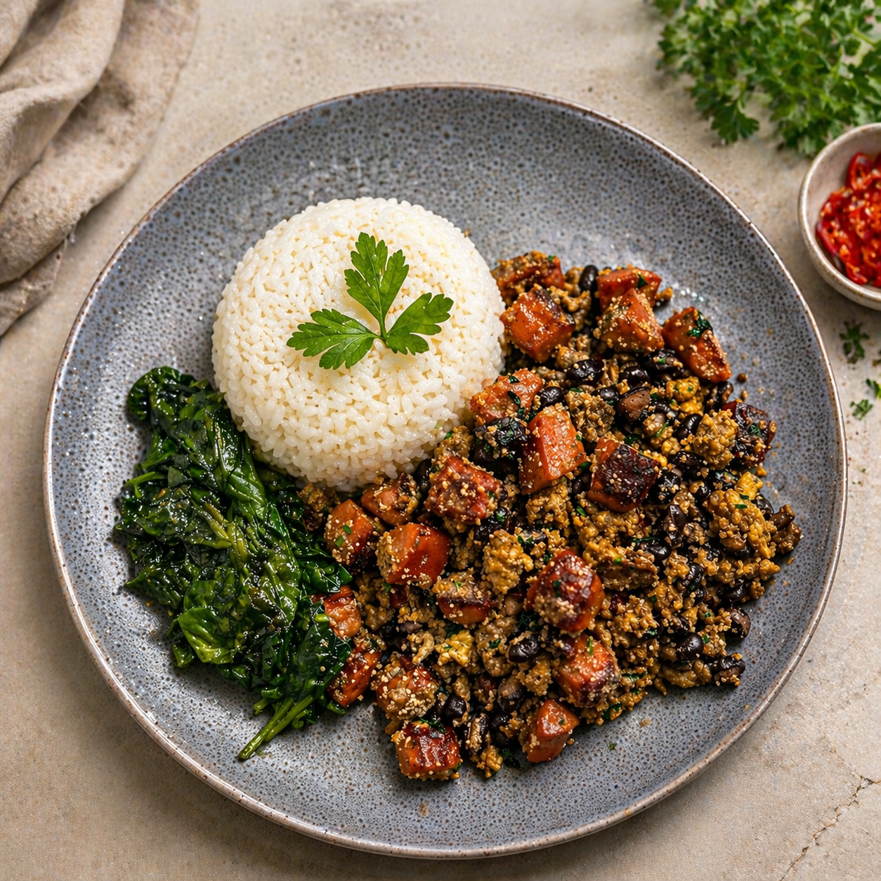 Brazilian Style-Beans/ Feijao Tropeiro