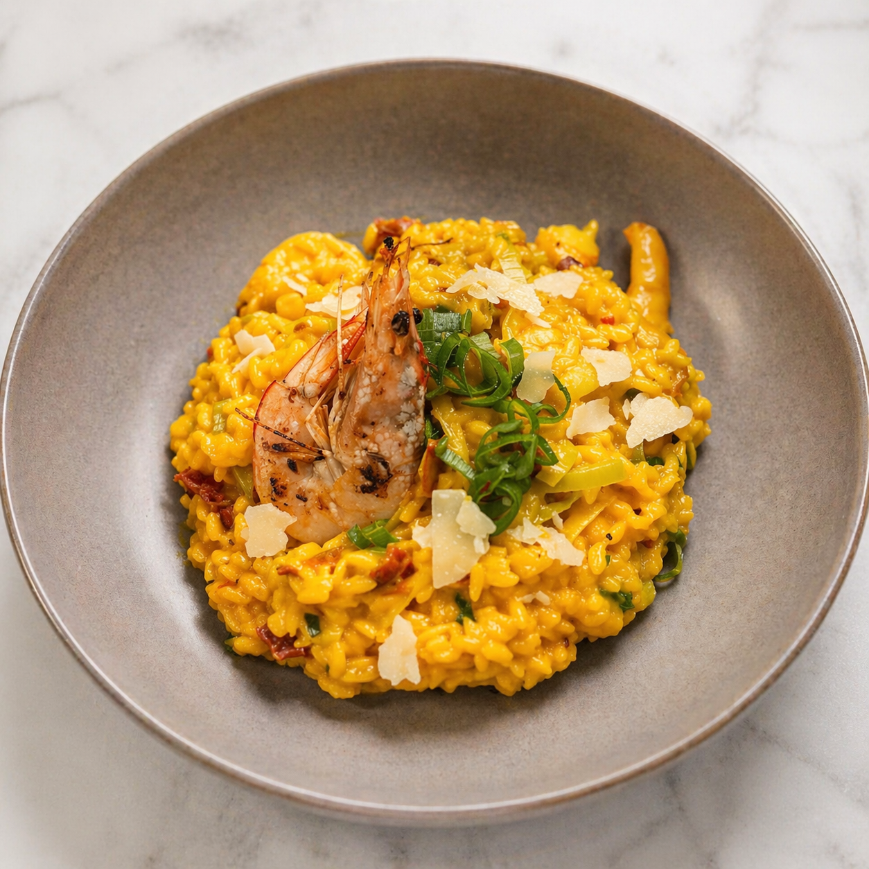 Saffron Prawn Risotto